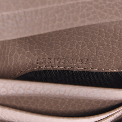 Gucci Dollar Calfskin GG Marmont French Wallet Porcelain Rose 6 of 7