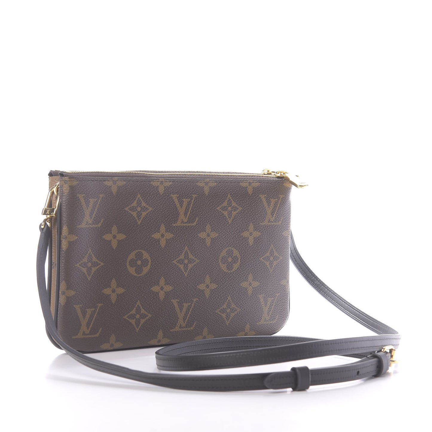 Reverse Monogram Giant Double Zip Pochette