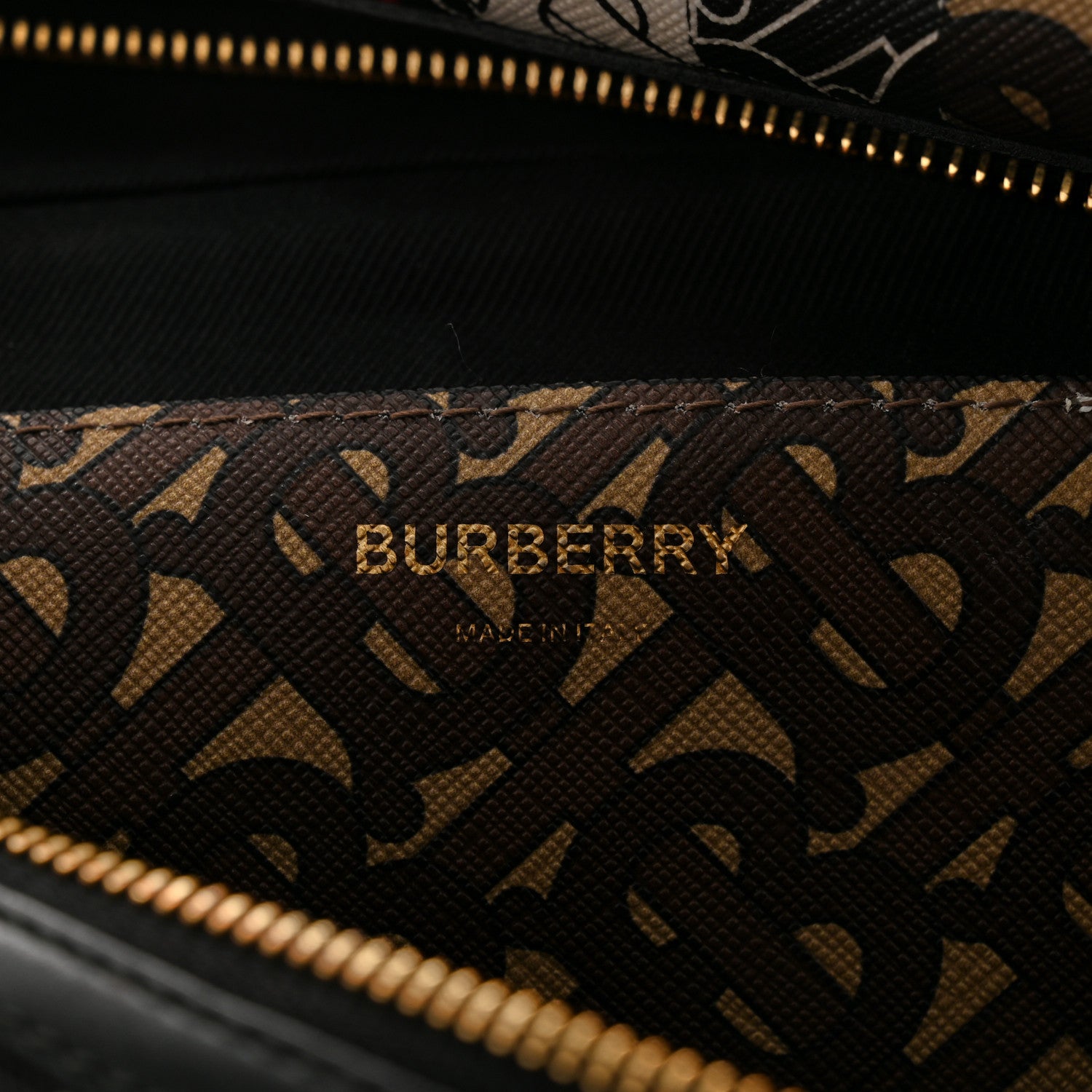Burberry E-Canvas Monogram Stripe Medium Sonny Bum Bag Bridle Brown 6 of 10