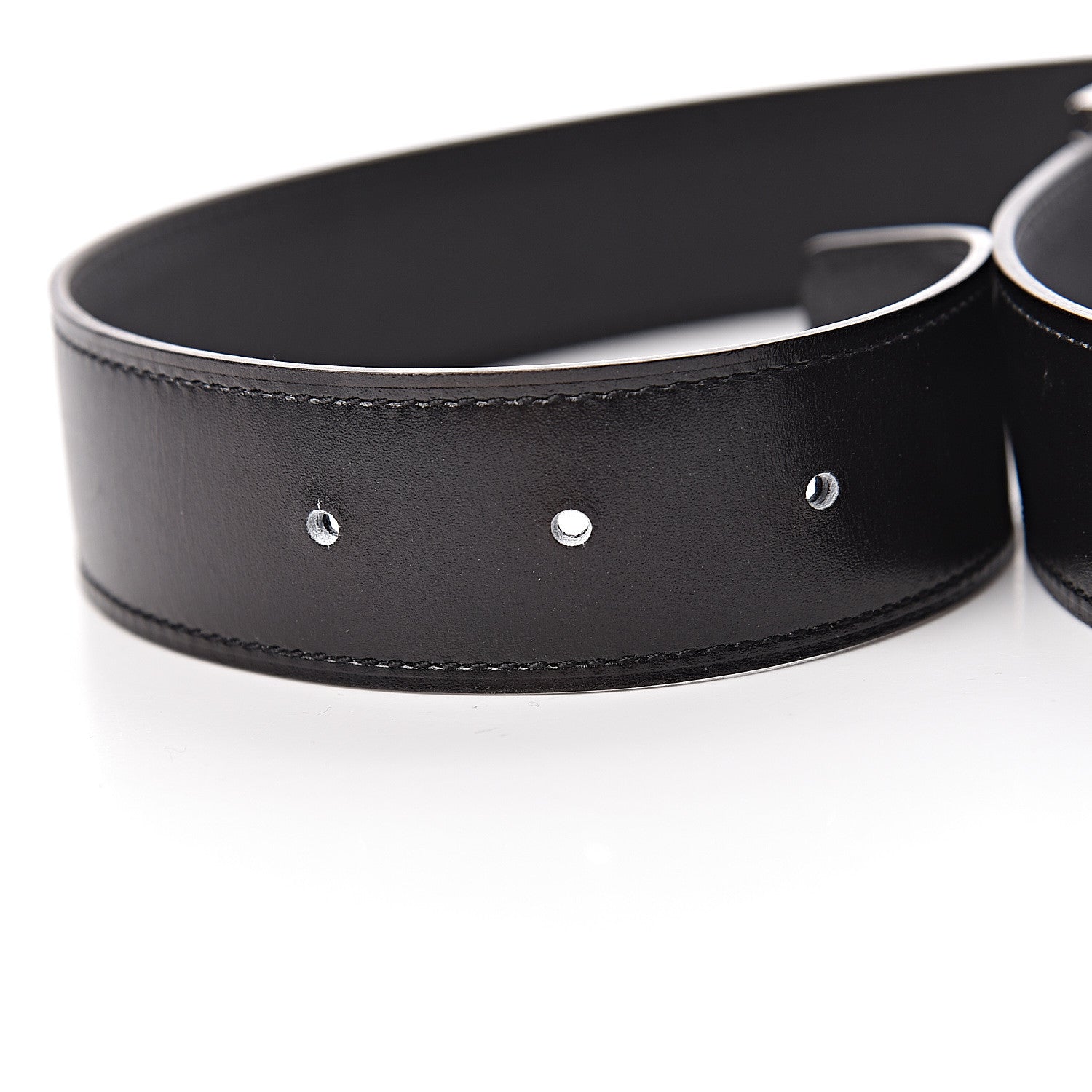Hermes Box Swift 32mm H Belt 85 Black Plomb 6 of 6