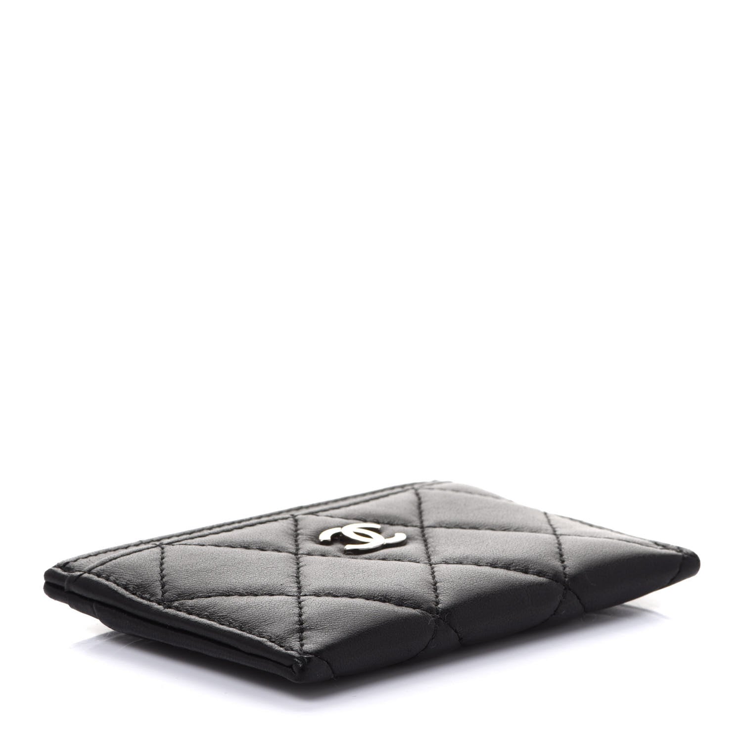 Chanel Lambskin Quilted Card Holder Black 4 of 9