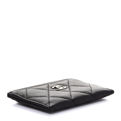 Chanel Lambskin Quilted Card Holder Black 4 of 9