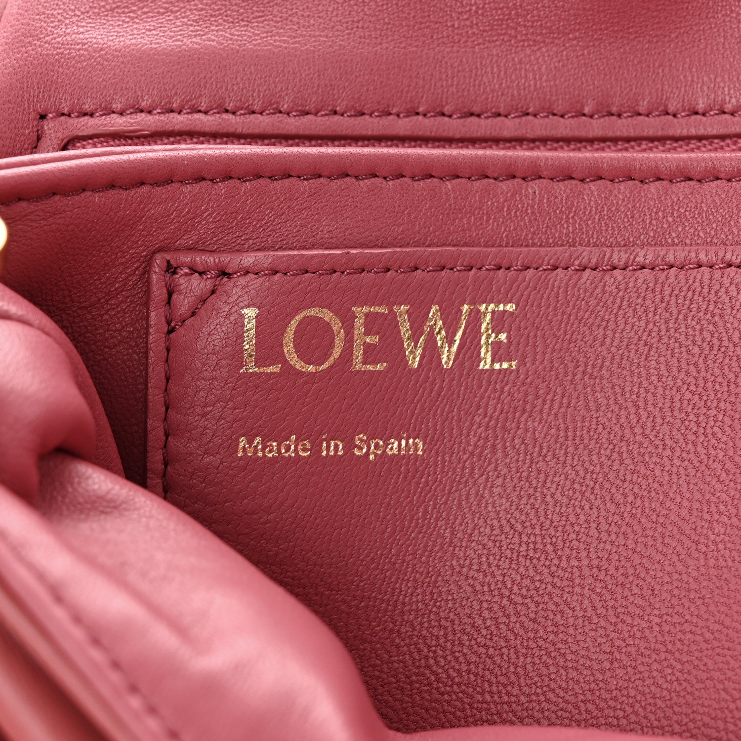 Loewe Lambskin Goya Puffer Bag Plumrose 6 of 10