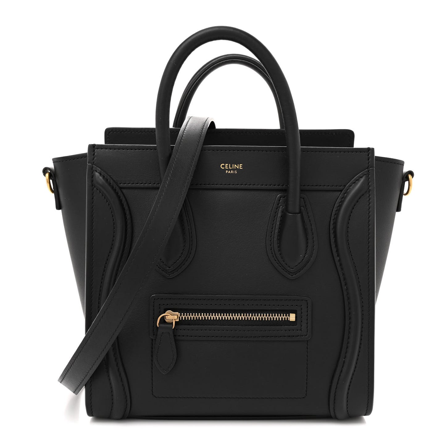 Smooth Calfskin Nano Luggage Black