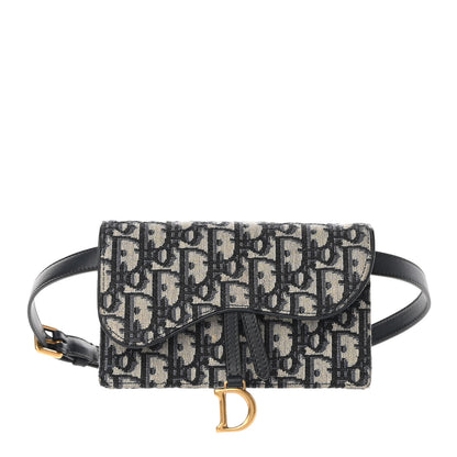Christian Dior Oblique Saddle Belt Bag Blue 1 of 10