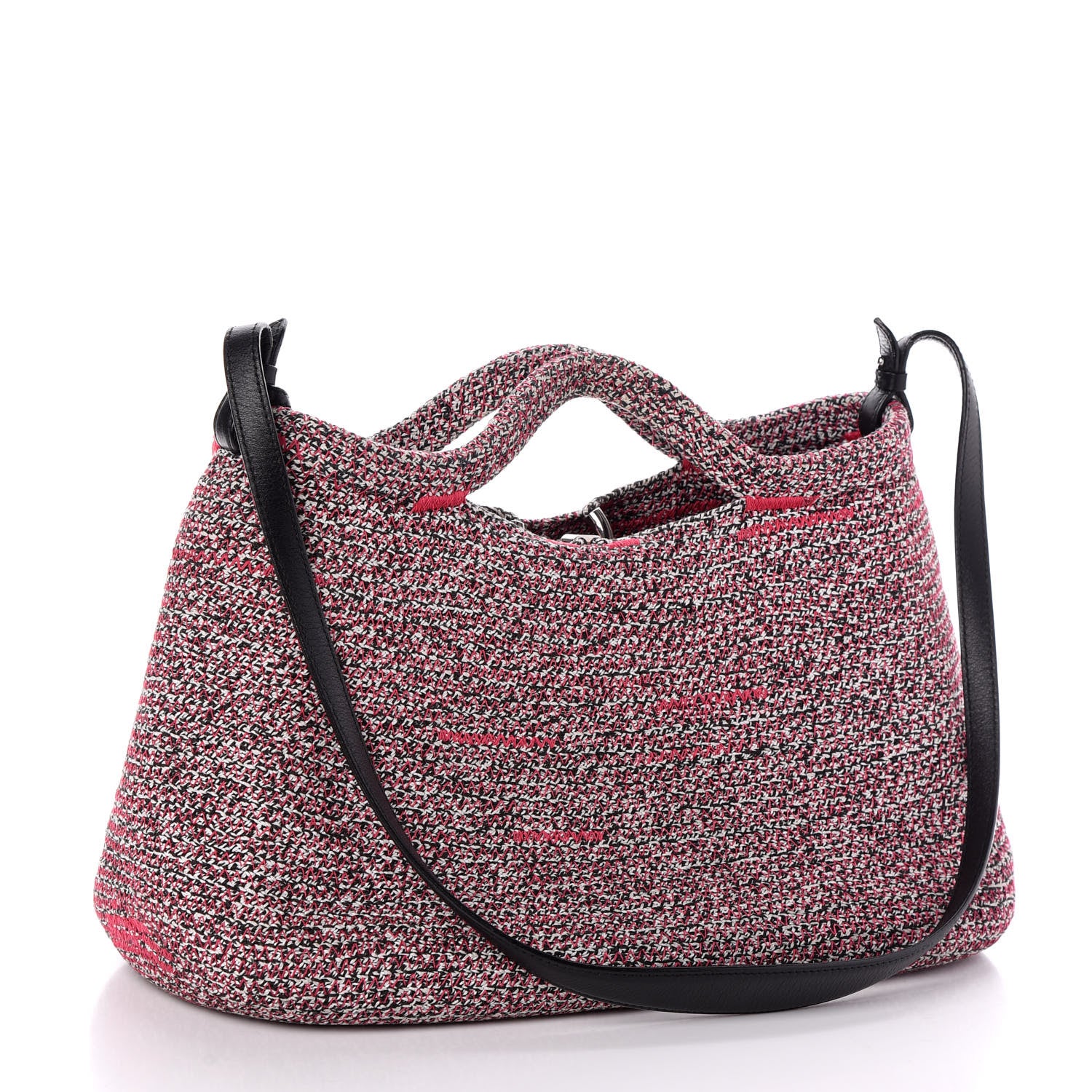 Balenciaga Tweed Toggle Convertible Tote Pink 3 of 8