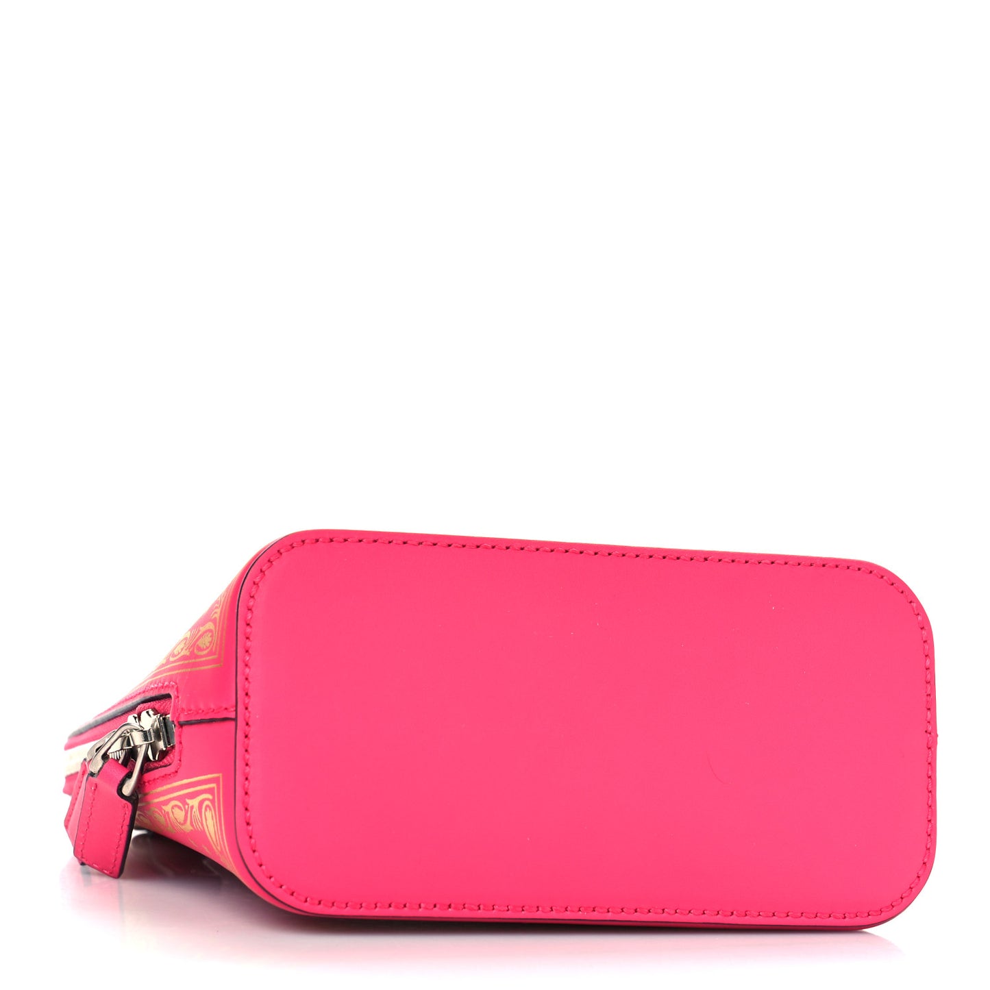 X SEGA Calfskin GUCCY Stars Mini Dome Shoulder Bag Violet Fuxia Gold