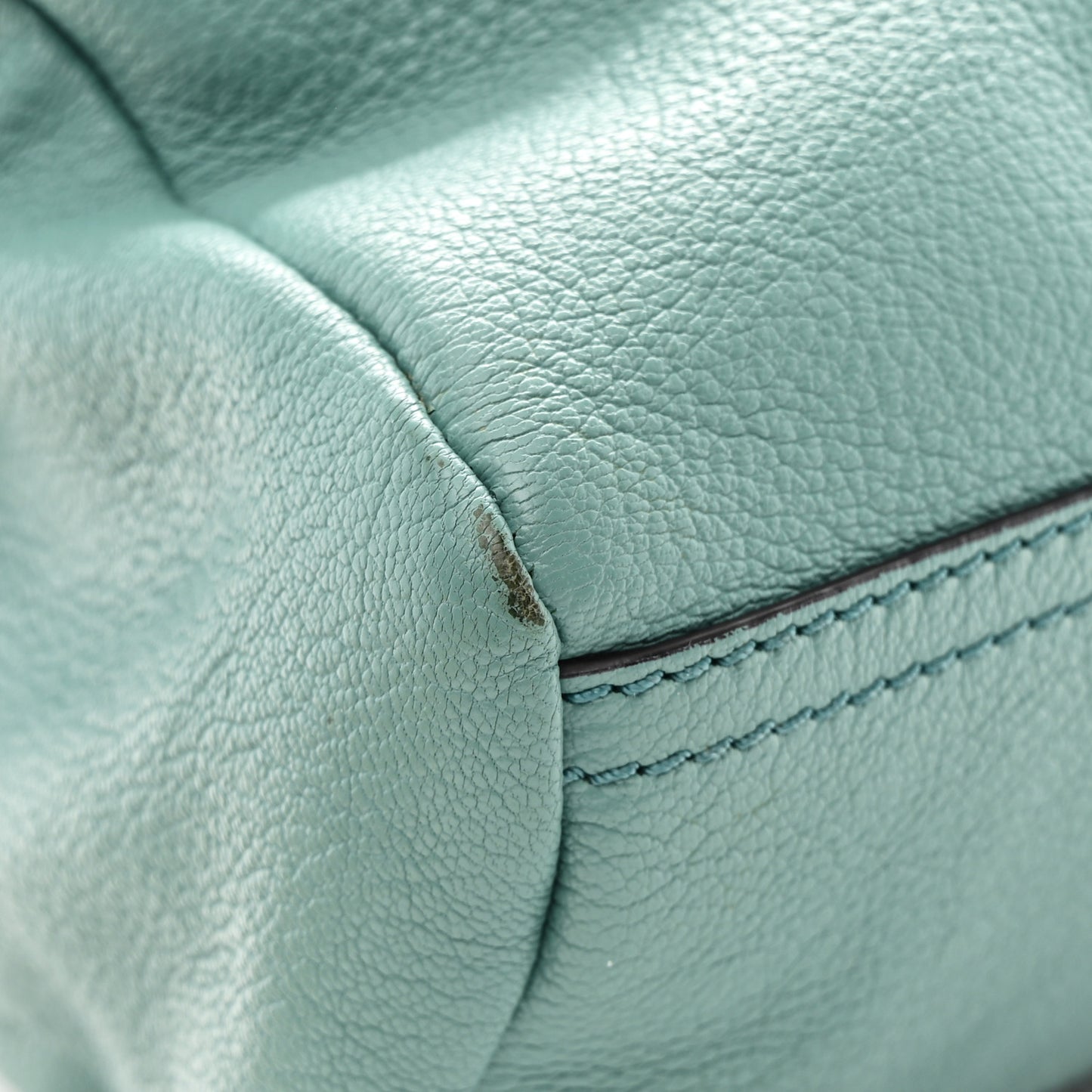 Sugar Goatskin Mini Pandora Aqua