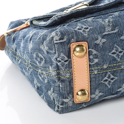 Louis Vuitton Monogram Denim Baggy PM Blue 5 of 9