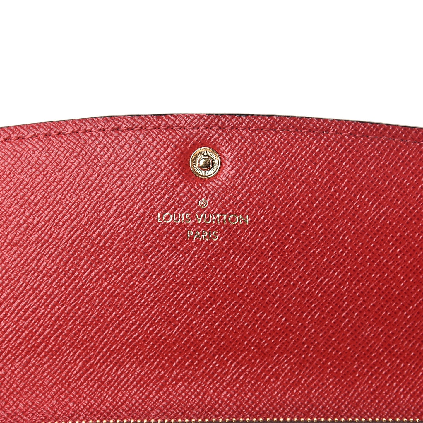 Damier Ebene Emilie Wallet Red