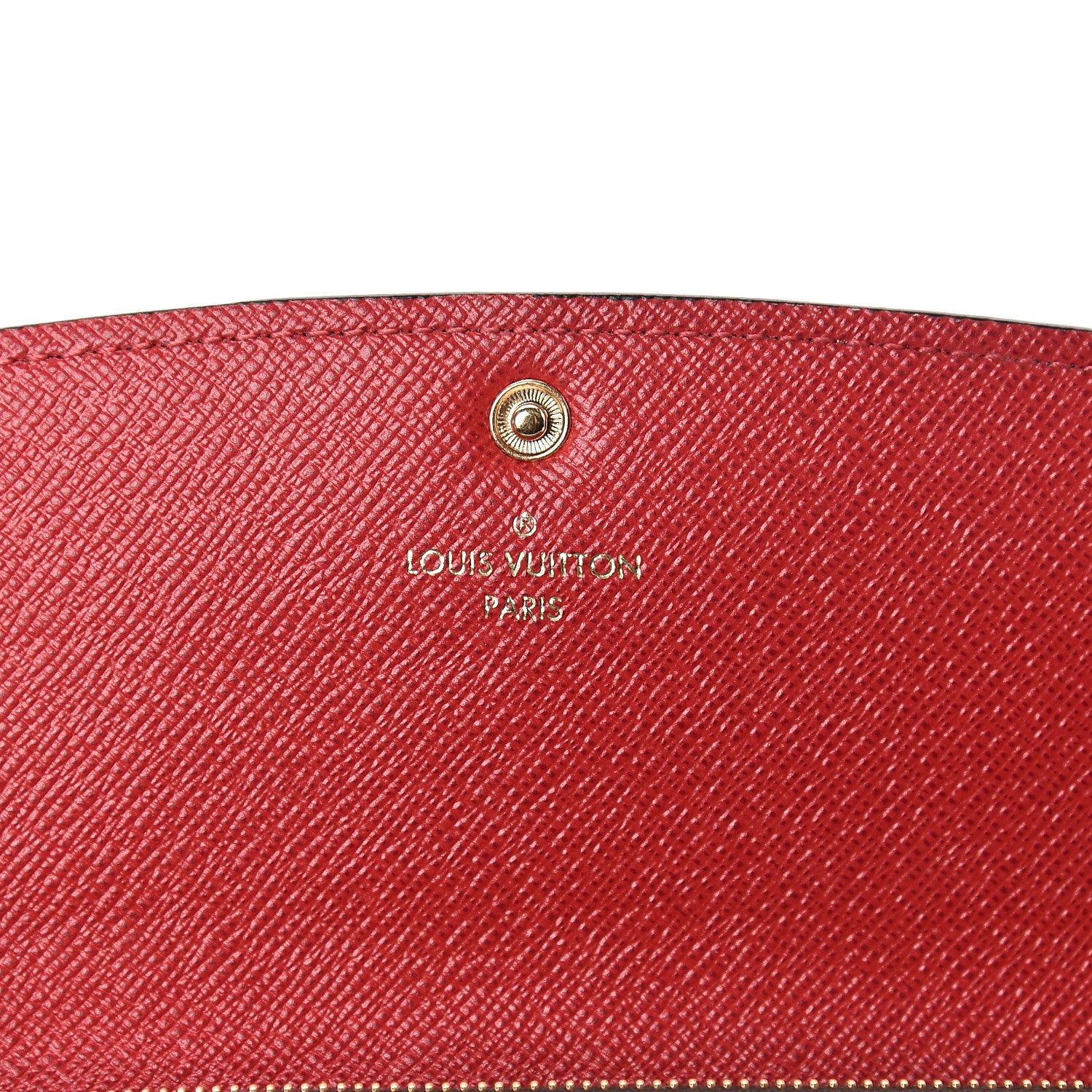 Louis Vuitton Damier Ebene Emilie Wallet Red 6 of 7