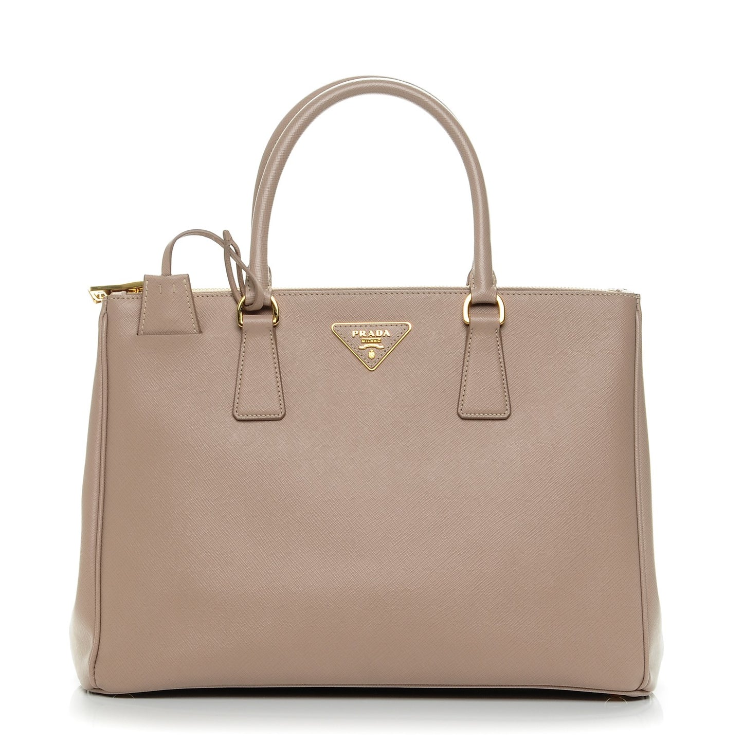 Saffiano Medium Galleria Double Zip Tote Cammeo