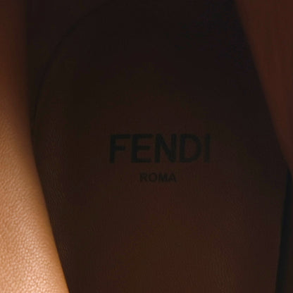 Fendi Vitello Delfina Knee High Boots 38.5 Black 9 of 10
