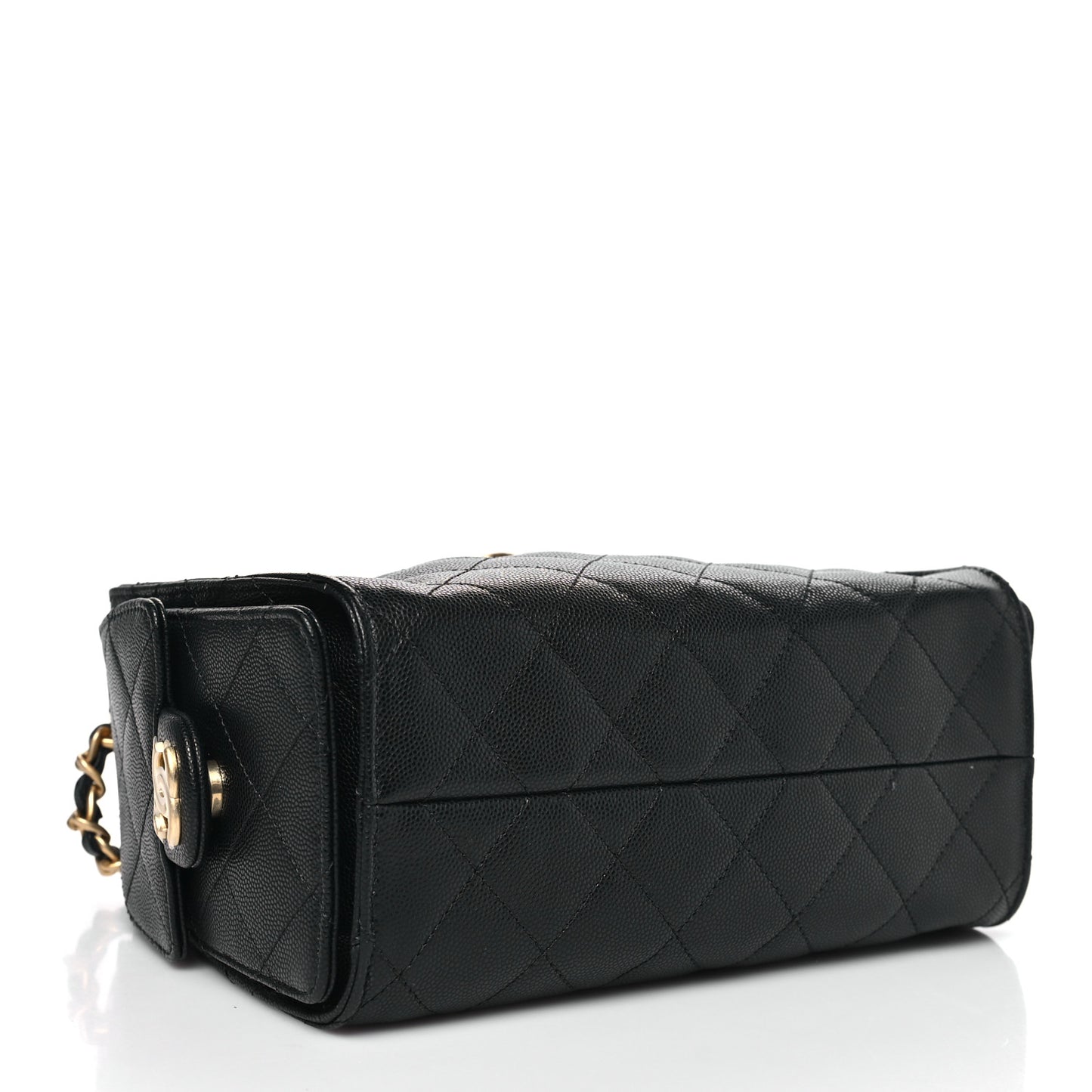 Caviar Quilted Mini Chanel 25 Handbag Black