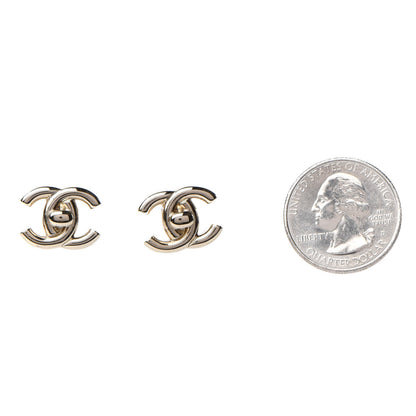 Chanel Metal CC Turnlock Earrings Gold 2 of 5