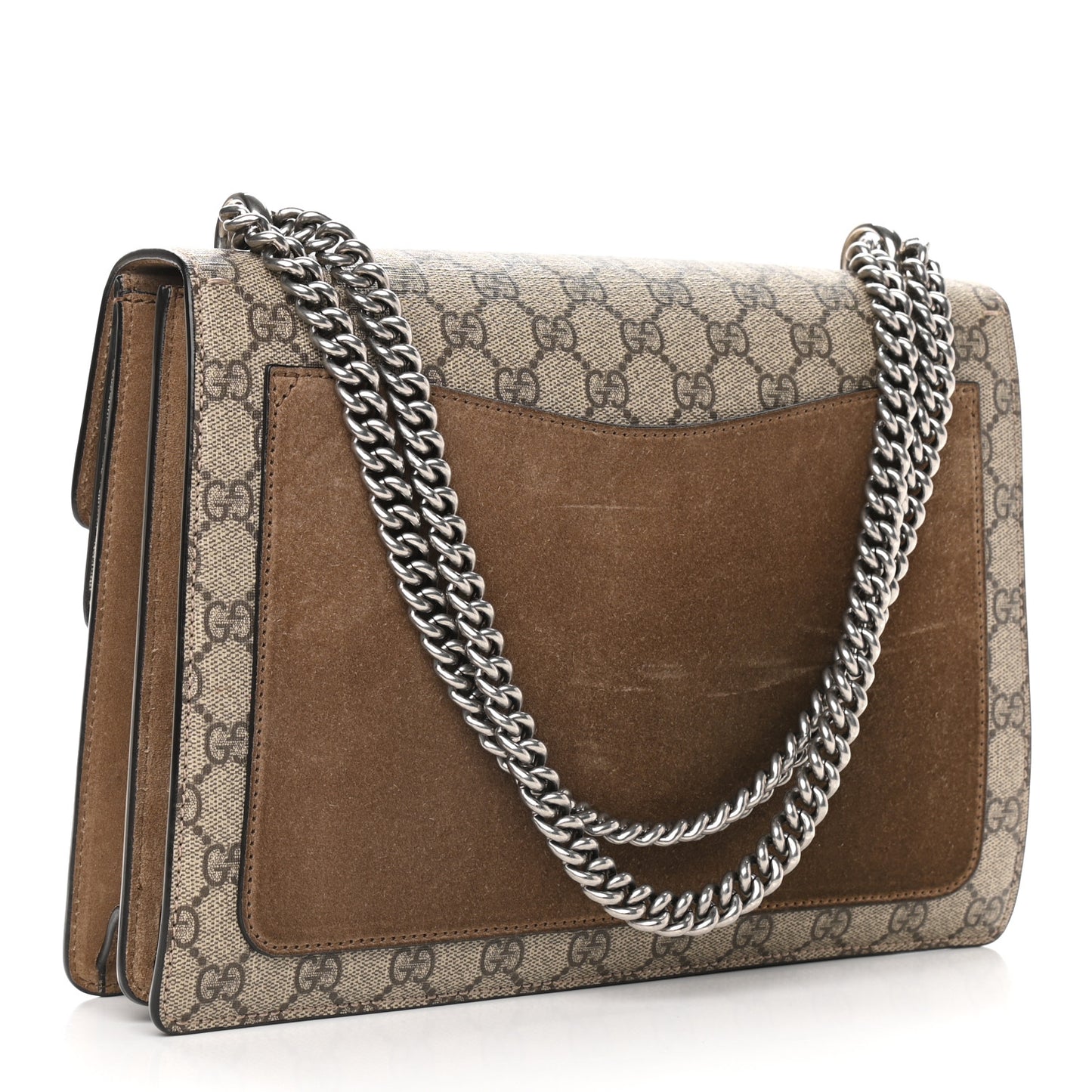 GG Supreme Monogram Medium Dionysus Shoulder Bag Taupe