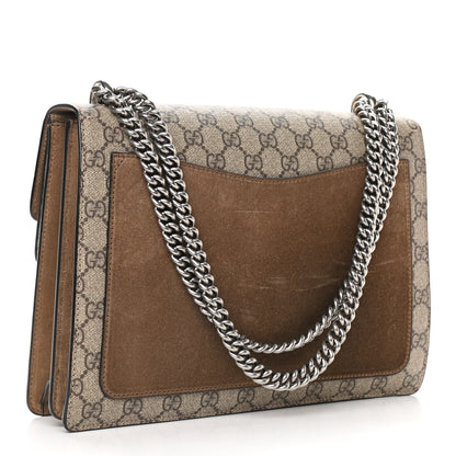 Gucci GG Supreme Monogram Medium Dionysus Shoulder Bag Taupe 3 of 10
