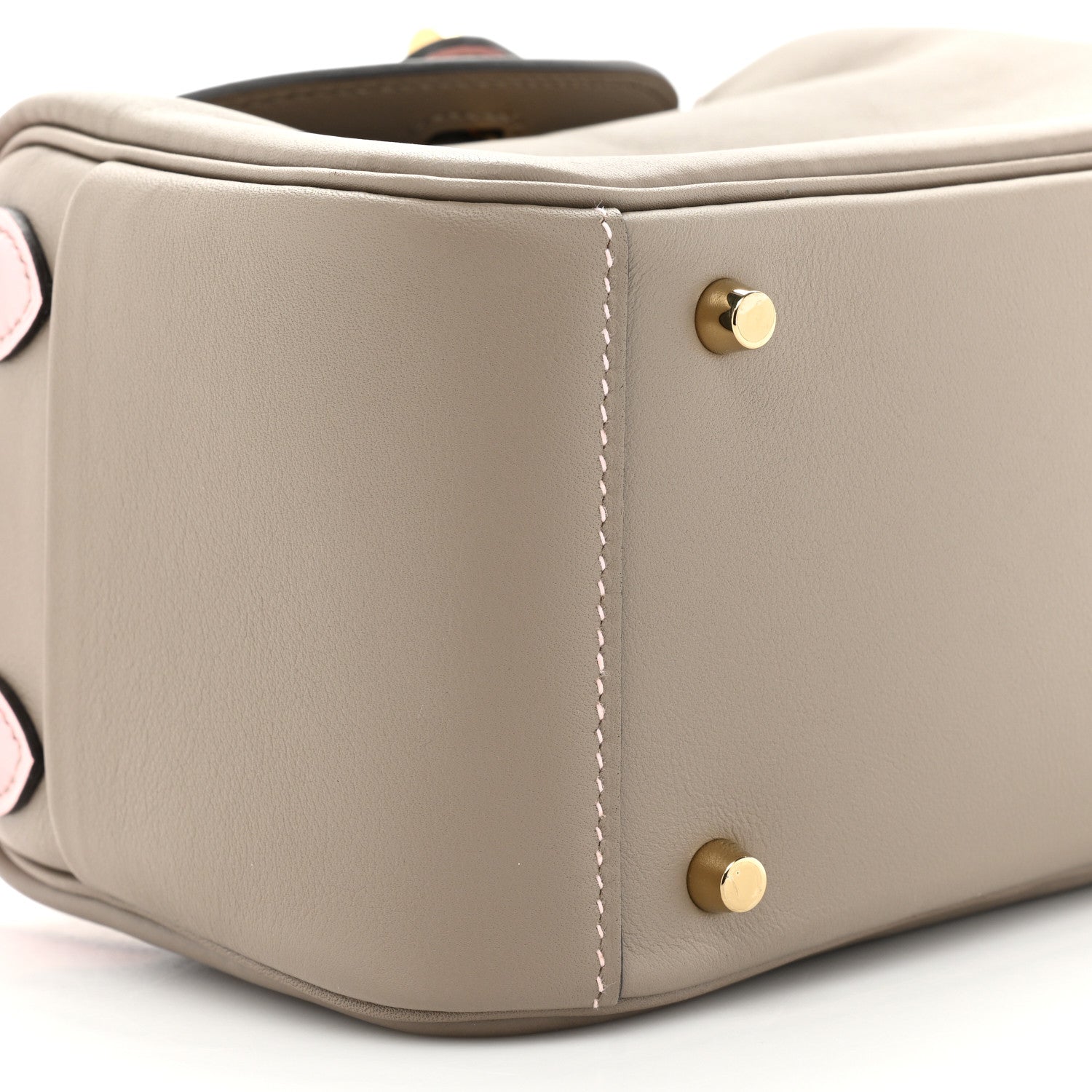 Hermes Swift Horseshoe Mini Lindy 20 Gris Asphalte Rose Sakura 8 of 9