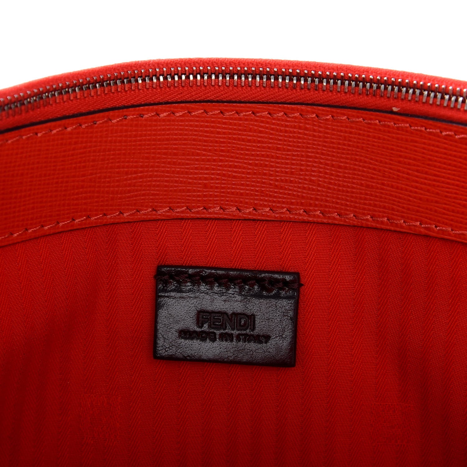 Fendi Vitello Elite 2Jours Clutch Papavero 7 of 10