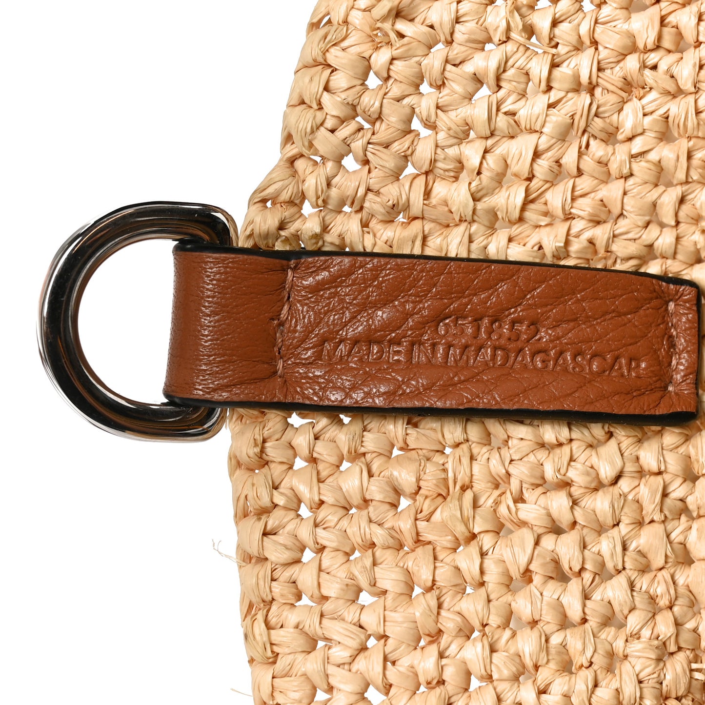 Raffia Paula's Ibiza Slit Tote Bag Natural Tan