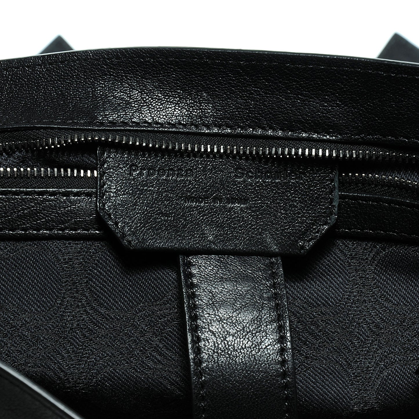 Lambskin PS1 Large Satchel Black