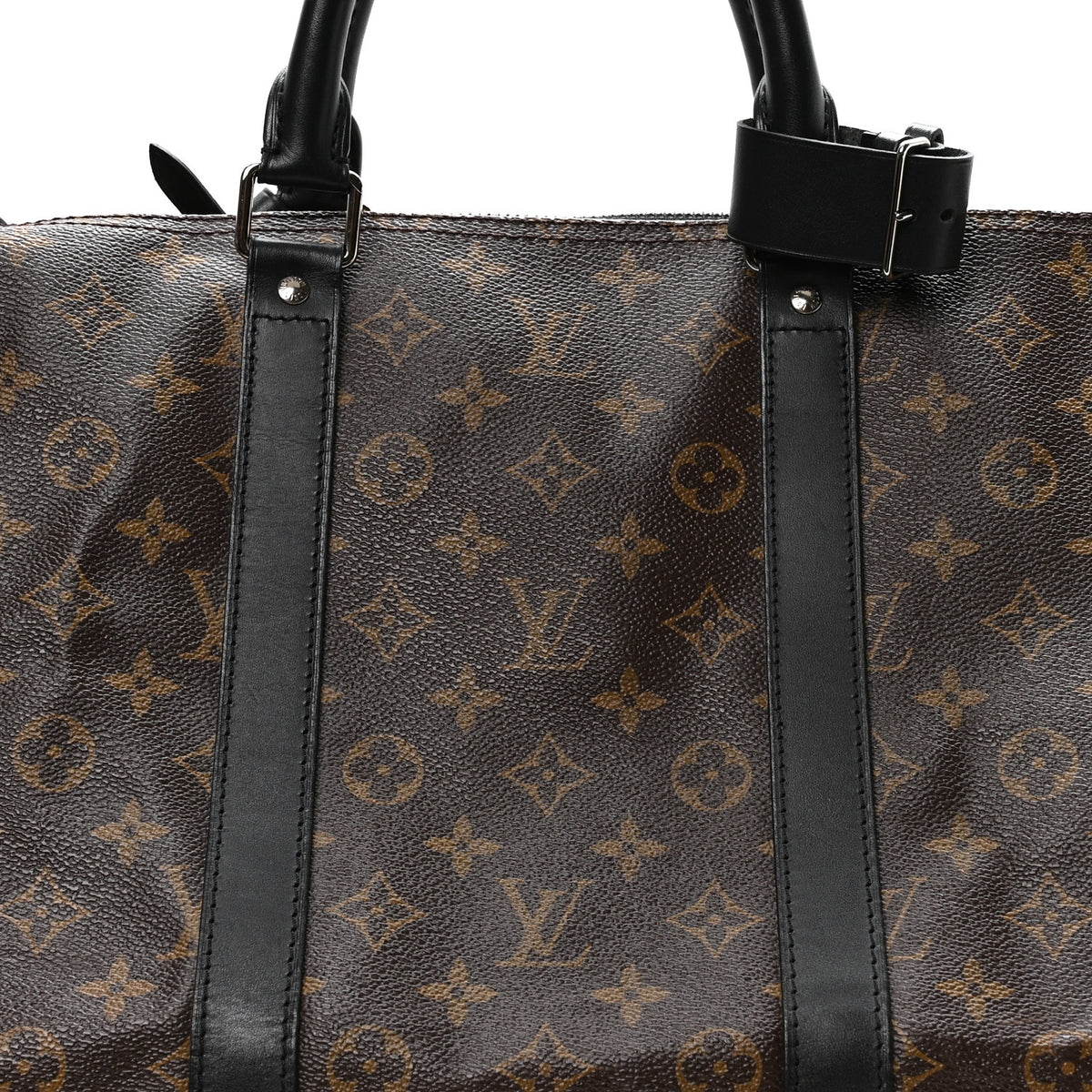 Louis Vuitton Monogram Macassar Keepall Bandouliere 55 7 of 9
