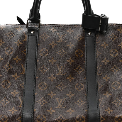 Louis Vuitton Monogram Macassar Keepall Bandouliere 55 7 of 9