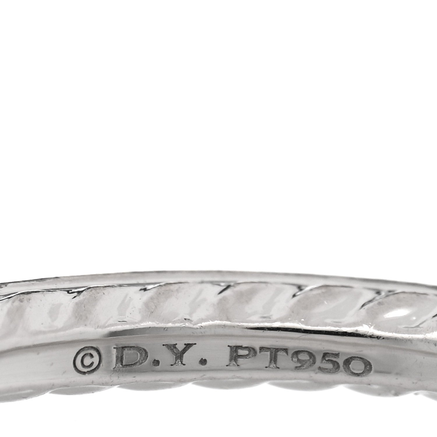 David Yurman Platinum Blue Sapphire 1.85mm Eden Eternity Band Ring 66 11.5 49/5 4 of 4