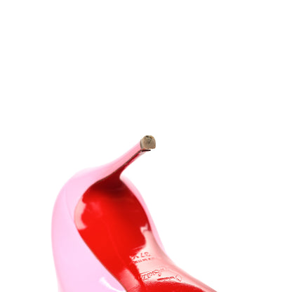 Christian Louboutin Patent Pigalle Follies 100 Pumps 37.5 Dolly 11 of 12