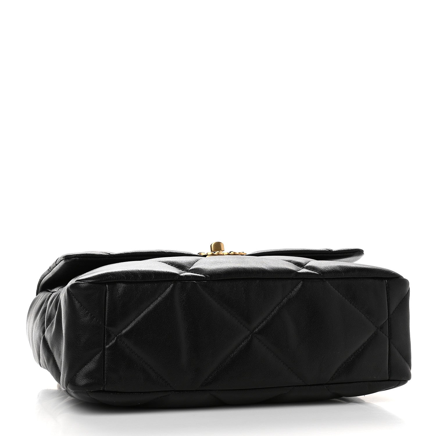 Chanel Goatskin Quilted Large Chanel 19 Flap Black 4 of 9