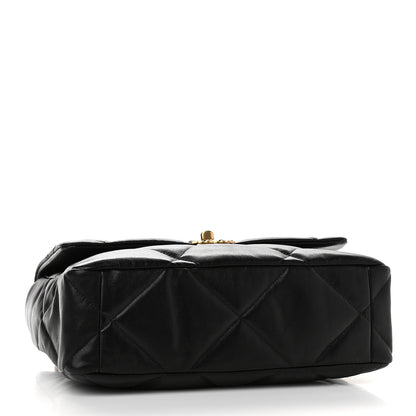 Chanel Goatskin Quilted Large Chanel 19 Flap Black 4 of 9