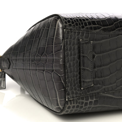 Givenchy Calfskin Crocodile Embossed Small Antigona Storm Grey 5 of 20