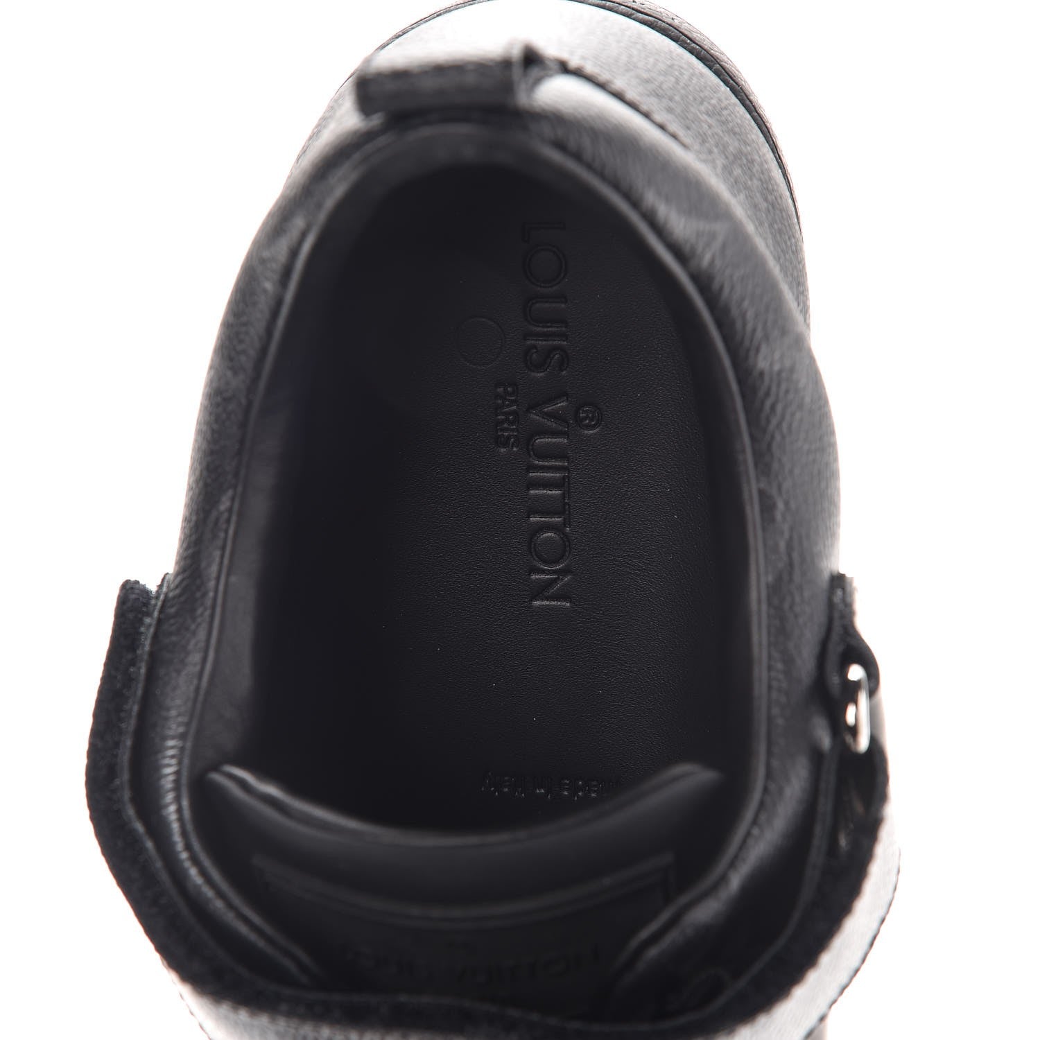 Louis Vuitton Calfskin Monogram Eclipse Passenger Sneakers 9.5 Black 7 of 9