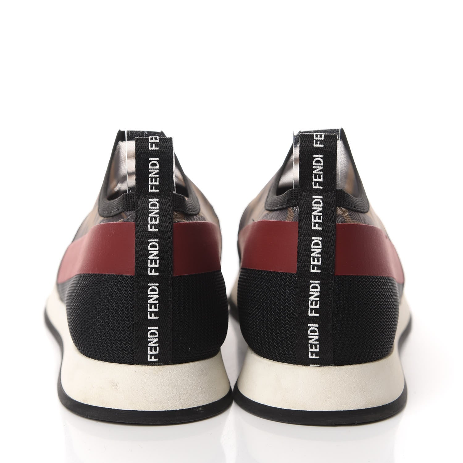 Fendi Technical Mesh FF Sneakers 40 Tobacco Red 5 of 9