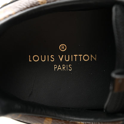 Louis Vuitton Suede Monogram Run Away Sneakers 38 Black 6 of 10