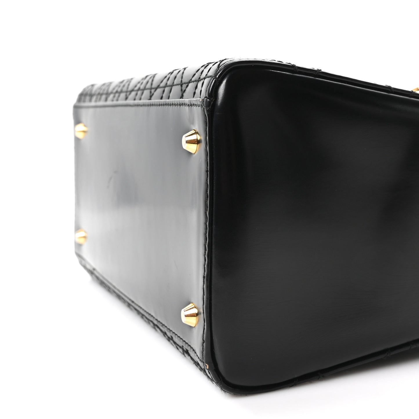 Patent Cannage Medium Lady Dior Black