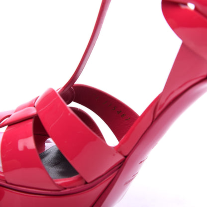 Saint Laurent Patent Tribute 105 Platform Sandals 40 Fuchsia 8 of 8