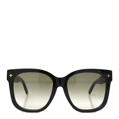 Louis Vuitton Acetate My Monogram Cat Eye Sunglasses Z1729E Black 2 of 7