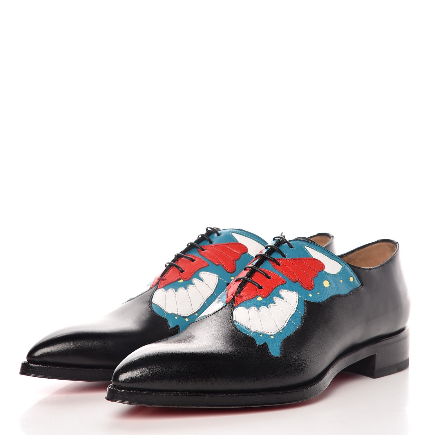 Christian Louboutin Calfskin Mens Chrisolido Flat Oxfords 40.5 Black 3 of 9