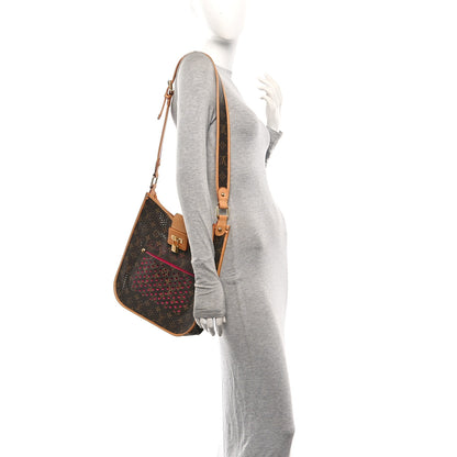 Louis Vuitton Monogram Perforated Musette Fuchsia 2 of 10