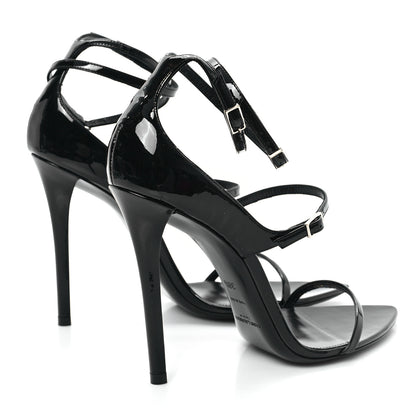 Saint Laurent Vernice Grupy Dita 110 Sandals 38.5 Black 5 of 10