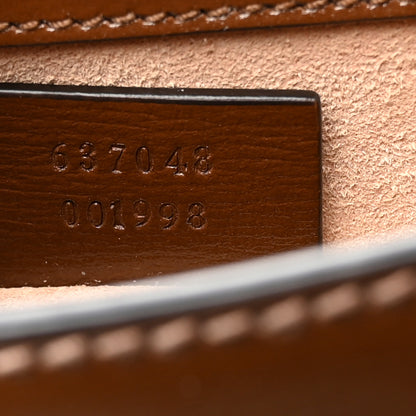 Gucci GG Supreme Monogram Script Logo Heart Crossbody Bag Beige Brown 7 of 10
