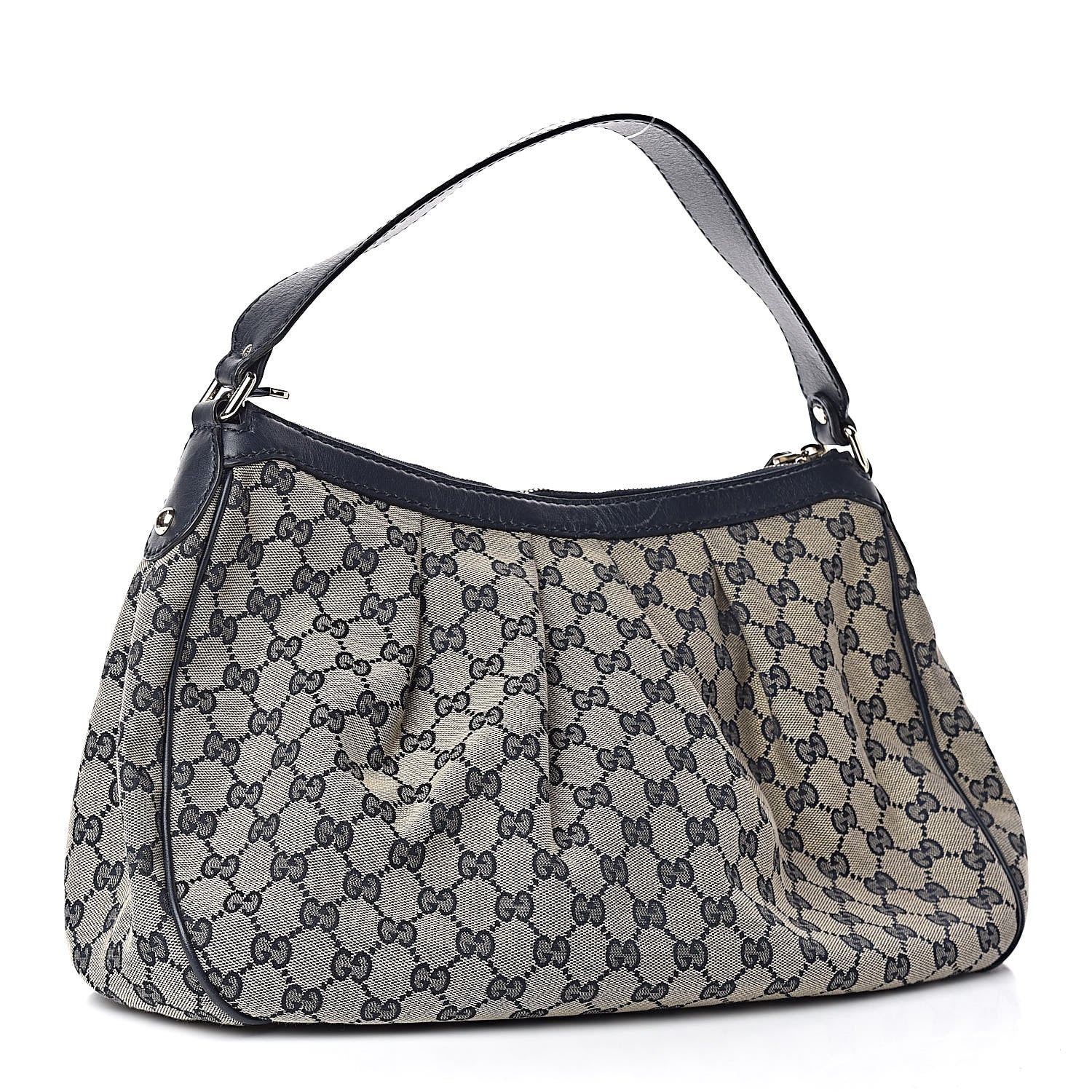Gucci Monogram Medium Sukey Hobo Navy 4 of 11