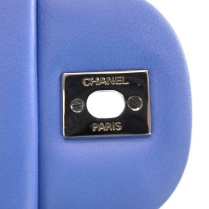Chanel Patent Jumbo Double Flap Metallic Royal Blue 9 of 11