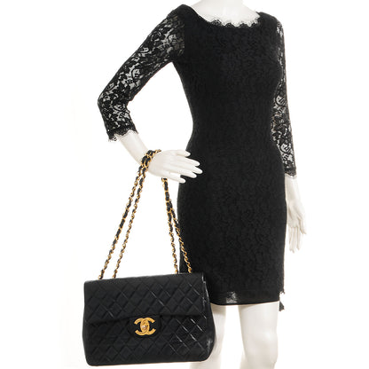 Chanel Lambskin XL Jumbo Flap Black 2 of 10