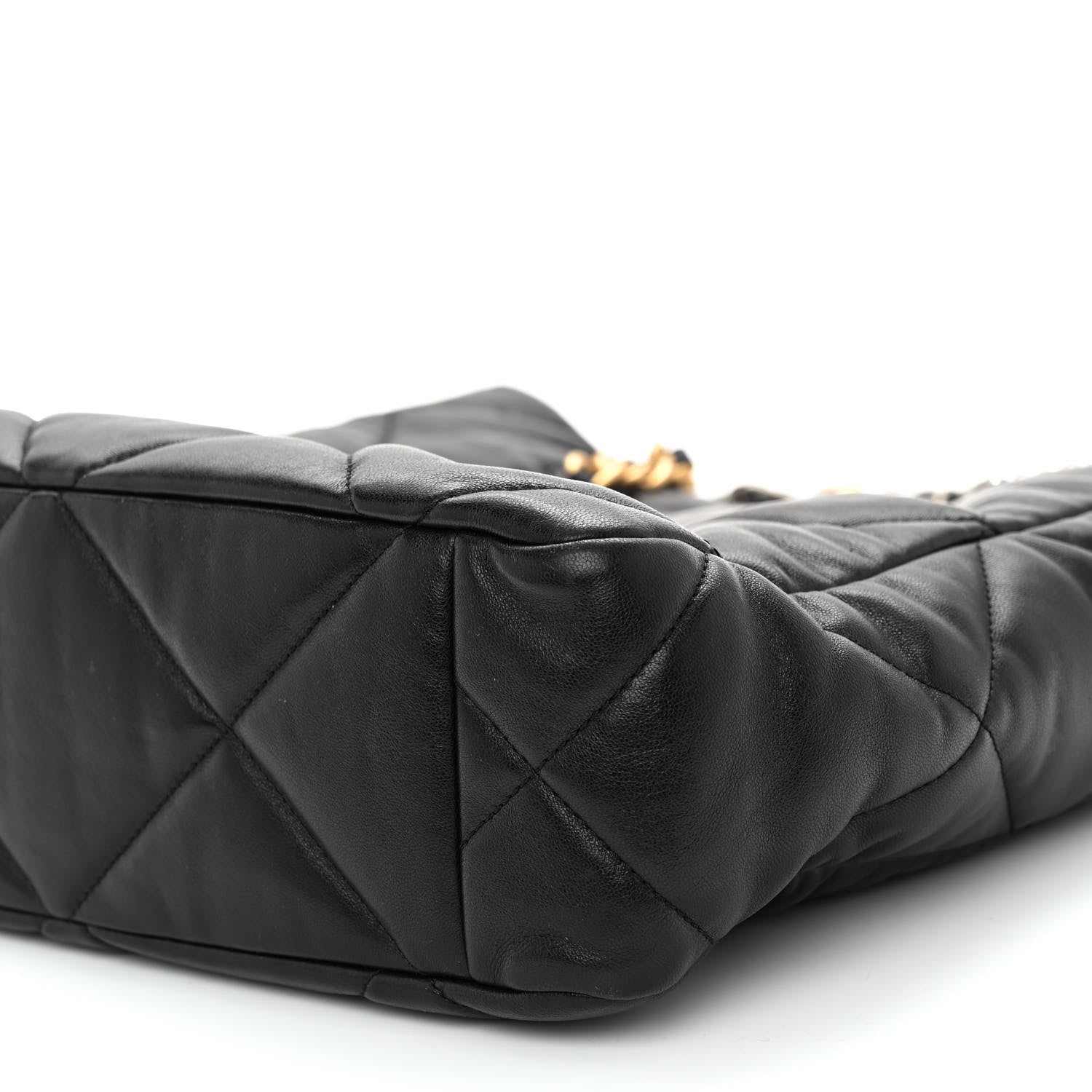Chanel Lambskin Quilted Chanel 19 Shopping Bag Black 10 of 10