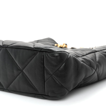 Chanel Lambskin Quilted Chanel 19 Shopping Bag Black 10 of 10