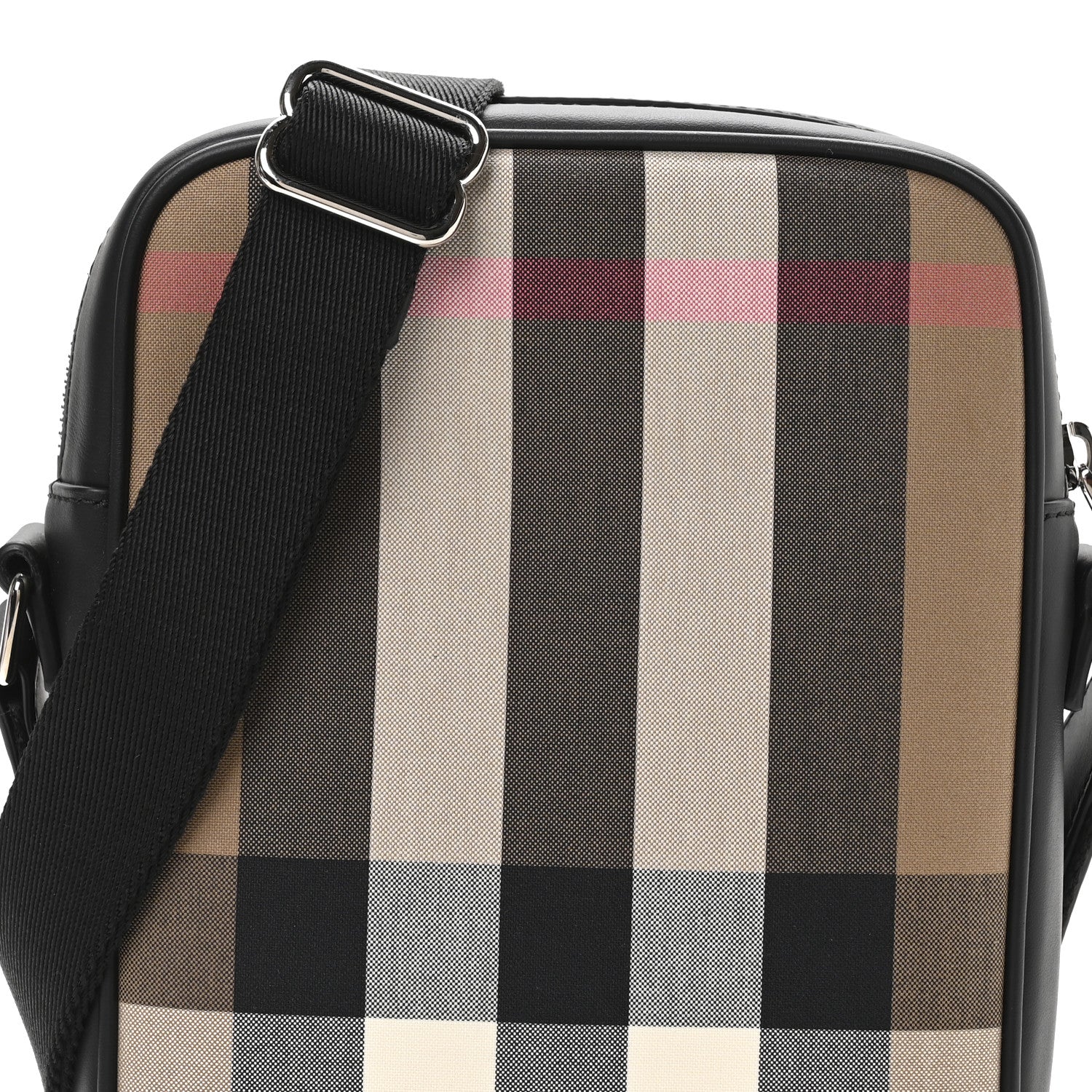 Burberry Canvas Super Exploded Check Vertical Paddy Camera Bag Taupe Brown 8 of 10