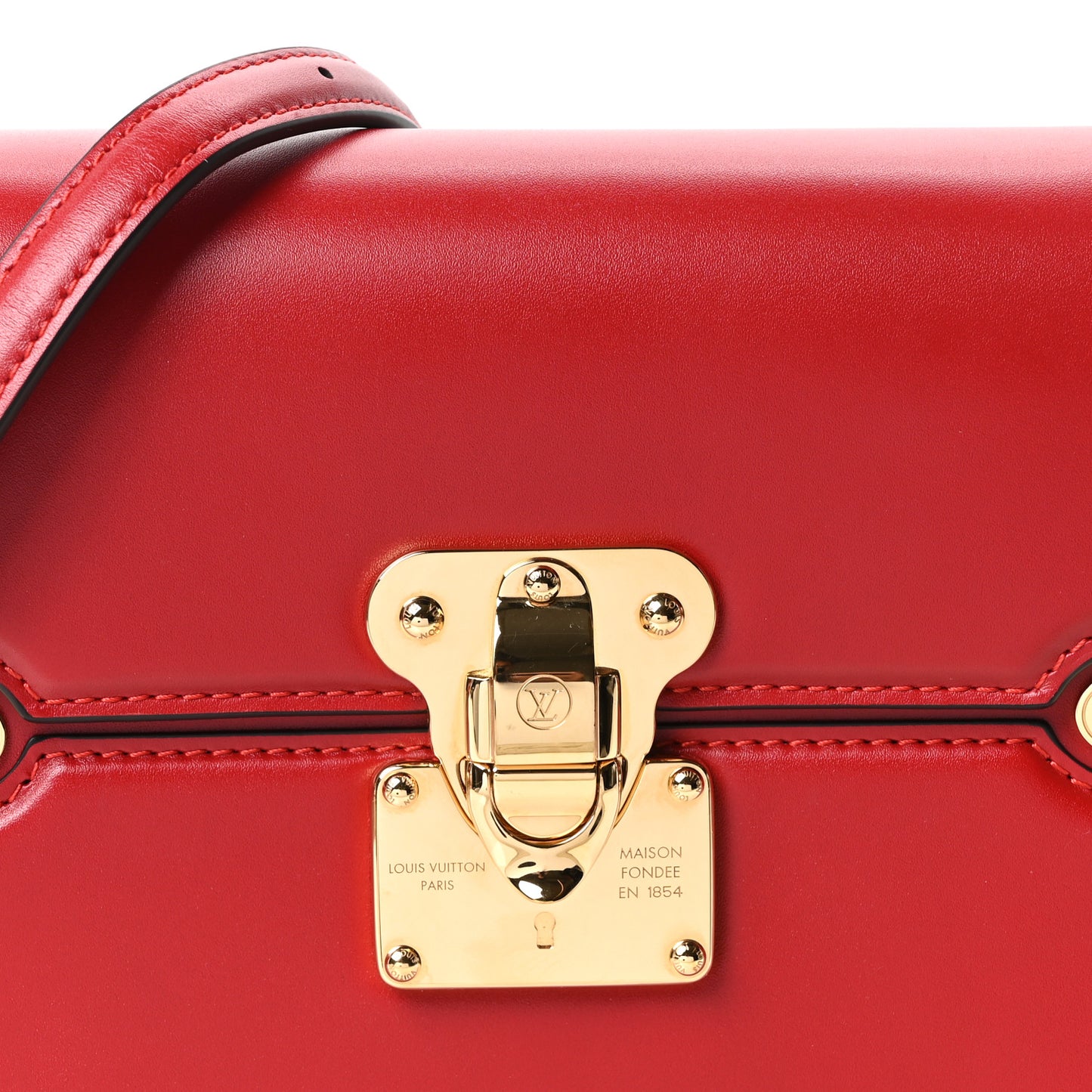 Calfskin Orsay MM Rouge