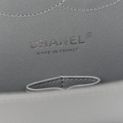 Chanel Caviar Quilted Jumbo Double Flap Grey 6 of 14